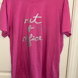 Pink 'Out of Office' T-Shirt